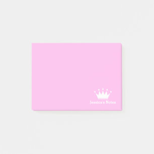 Personalisierte Prinzessenkrone, rosa Post-it®-Not Post-it Klebezettel