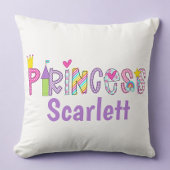 Personalisierte Prinzessin Alphabet Kronplatz Wand Kissen