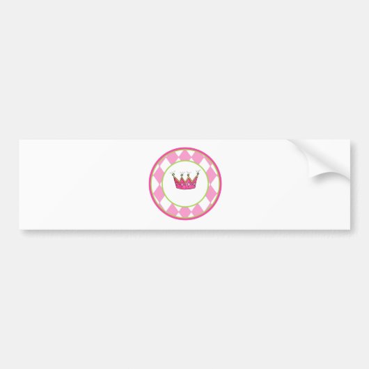 Personalisierte Prinzessin Autoaufkleber (Vorne)