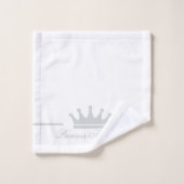 Personalisierte Prinzessin Badhandtuch Set (Waschlappen)