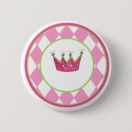 Personalisierte Prinzessin Button (Vorderseite)