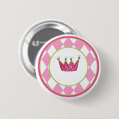 Personalisierte Prinzessin Button (Vorne & Hinten)