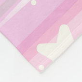 Personalisierte Prinzessin farbenfroh Fleecedecke (Ecke)