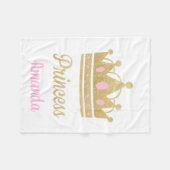 Personalisierte Prinzessin Fleece Blanket (Vorderseite (Horizontal))