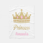 Personalisierte Prinzessin Fleece Blanket (Vorderseite)