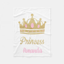 Personalisierte Prinzessin Fleece Blanket