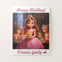 Personalisierte Prinzessin [Name] Geburtstag