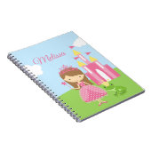 Personalisierte Prinzessin Notebook/Zeitschrift Notizblock (Rechte Seite)