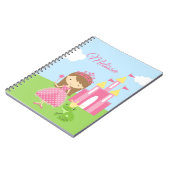 Personalisierte Prinzessin Notebook/Zeitschrift Notizblock (Linke Seite)