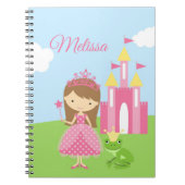 Personalisierte Prinzessin Notebook/Zeitschrift Notizblock (Vorderseite)