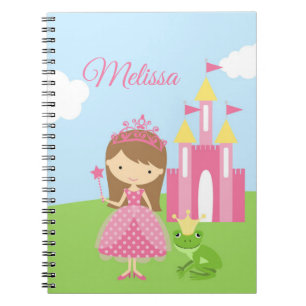 Personalisierte Prinzessin Notebook/Zeitschrift Notizblock