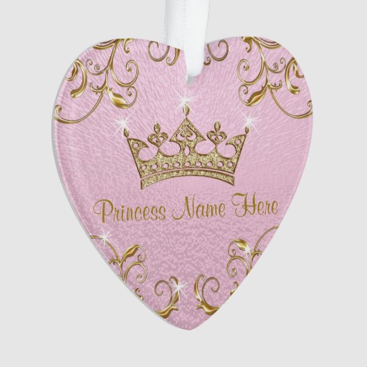 Personalisierte Prinzessin Ornaments Double Sided Ornament (Vorderseite)