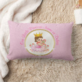 Personalisierte Prinzessin Pillow, Ihr Text oder Lendenkissen (Decke)