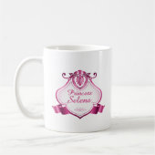 Personalisierte Prinzessin rosa Tasse mit (Links)