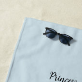 Personalisierte Prinzessin Strandtuch (Beispiel)