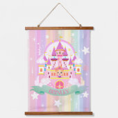 Personalisierte Prinzessin Tapisserie Wandteppich Mit Holzrahmen (Vorderseite)