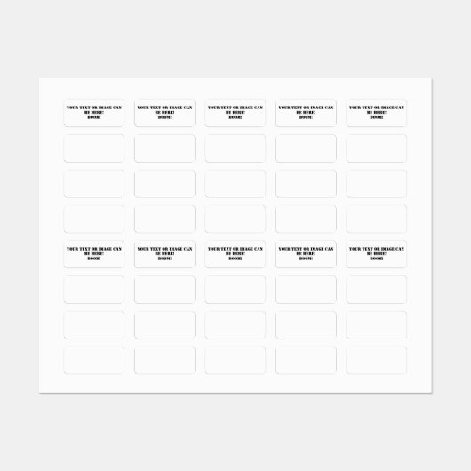 Personalisierte Private Labels Etiketten (Blatt)