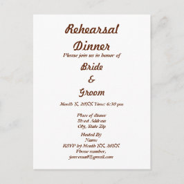 Personalisierte Probe Einladungspostkarte