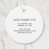 Personalisierte Produkt-Markierung für das Firmenl Geschenkanhänger (Rückseite)