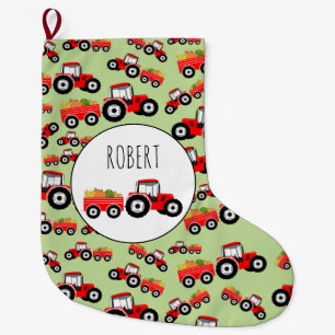 Personalisierte Produktion von roten LKW Großer Weihnachtsstrumpf