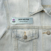 Personalisierte Professionalität: Silver Emblem St Namensschild (Beispiel)