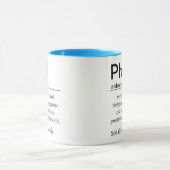 Personalisierte Promotionsdefinition Tasse (Zentrum)