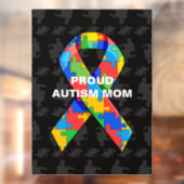 Personalisierte Proud Autismus Mama/Vater Puzzle R Fensteraufkleber (Blatt 2)
