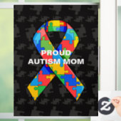 Personalisierte Proud Autismus Mama/Vater Puzzle R Fensteraufkleber (Zuhause)