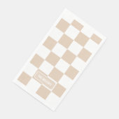 Personalisierte Prüflichtneutralität Serviette (Ecke)
