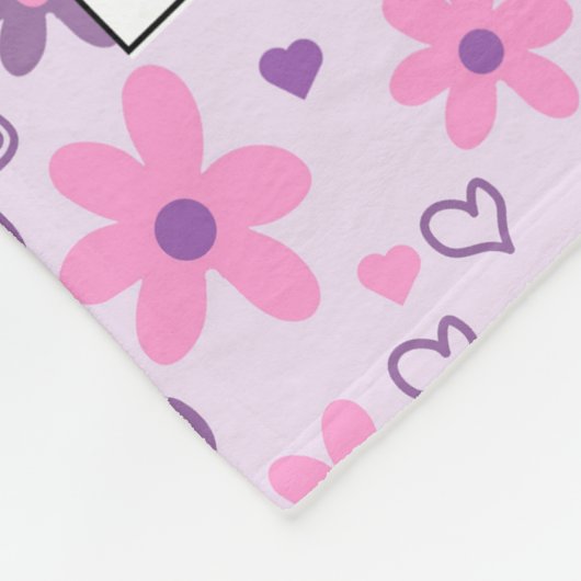 Personalisierte PS I-Liebe Fleecedecke (Ecke)