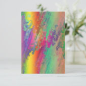 Personalisierte Psychedelic-Einladungskarte Einladung (Stehend Vorderseite)