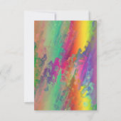 Personalisierte Psychedelic-Einladungskarte Einladung (Rückseite)