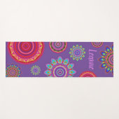 Personalisierte psychedelische Hippy-Mandala-Yoga- Yogamatte (Vorderseite (Horizontal))