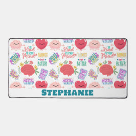 Personalisierte psychische Gesundheit Schreibtischunterlage