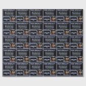 Personalisierte Psychologie Name Abschluss Jahr Fo Geschenkpapier (Flach)