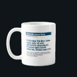 Personalisierte Publikation Classic 15oz Tasse - B<br><div class="desc">Ein personalisiertes Geschenk zum Feiern Ihrer veröffentlichten Zeitung! Das perfekte Geschenk für Mitautoren,  Kollegen und Akademiker,  die eine wissenschaftliche Arbeit veröffentlicht haben. Passen Sie mit der wissenschaftlichen Zeitschrift,  Publikationstitel,  Autoren und abstrakt an.</div>