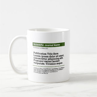 Personalisierte Publikation Klassische Tasse - Grü