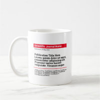 Personalisierte Publikation Klassische Tasse - Rot