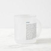 Personalisierte Publikation Mattiert Glass Tasse - (VorderseiteRechts)