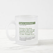 Personalisierte Publikation Mattierte Glass-Tasse  Mattglastasse (Links)