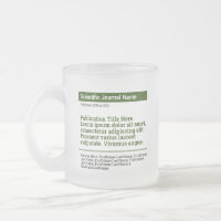 Personalisierte Publikation Mattierte Glass-Tasse
