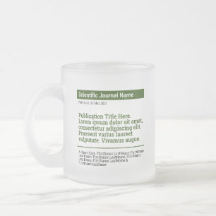 Personalisierte Publikation Mattierte Glass-Tasse  Mattglastasse