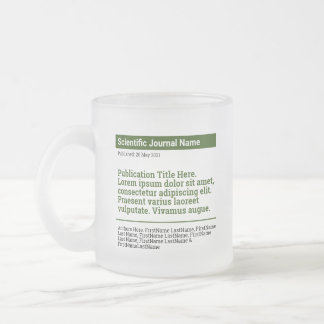Personalisierte Publikation Mattierte Glass-Tasse Mattglastasse