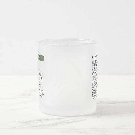 Personalisierte Publikation Mattierte Glass-Tasse Mattglastasse (Mittel)