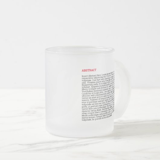 Personalisierte Publikation Mattierte Tasse aus Gl (VorderseiteRechts)