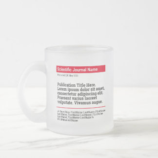 Personalisierte Publikation Mattierte Tasse aus Gl