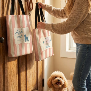 Personalisierte Pudel-Hundemutter-Fototüte Tasche