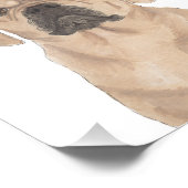 Personalisierte Puggle Reversible Art Fotodruck (Ecke)