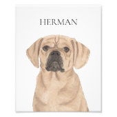 Personalisierte Puggle Reversible Art Fotodruck (Vorne)