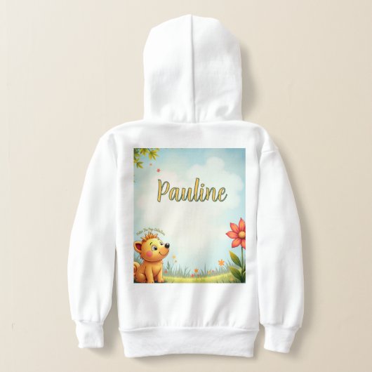 Personalisierte Pullover Hoodie für Kinder (AblageHinten)